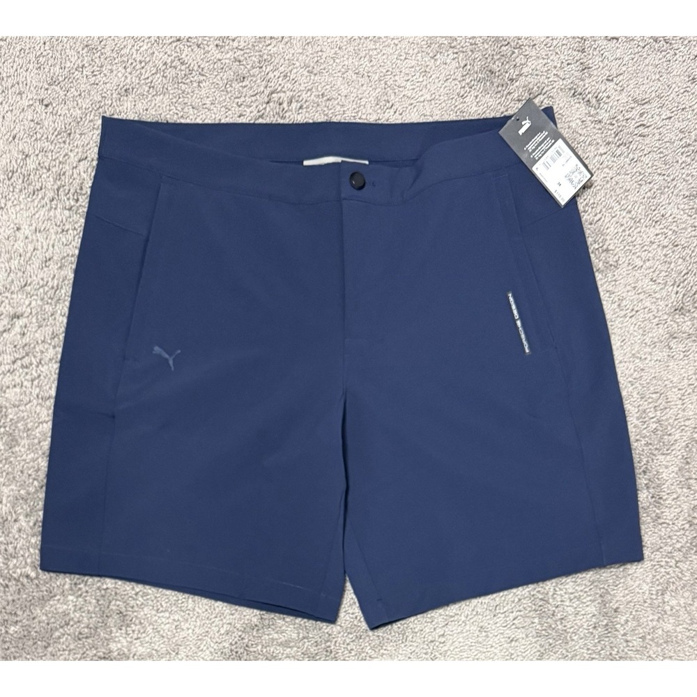PUMA x Porsche Design PD Shorts Navy Blue 633881-10 Mens Size 38